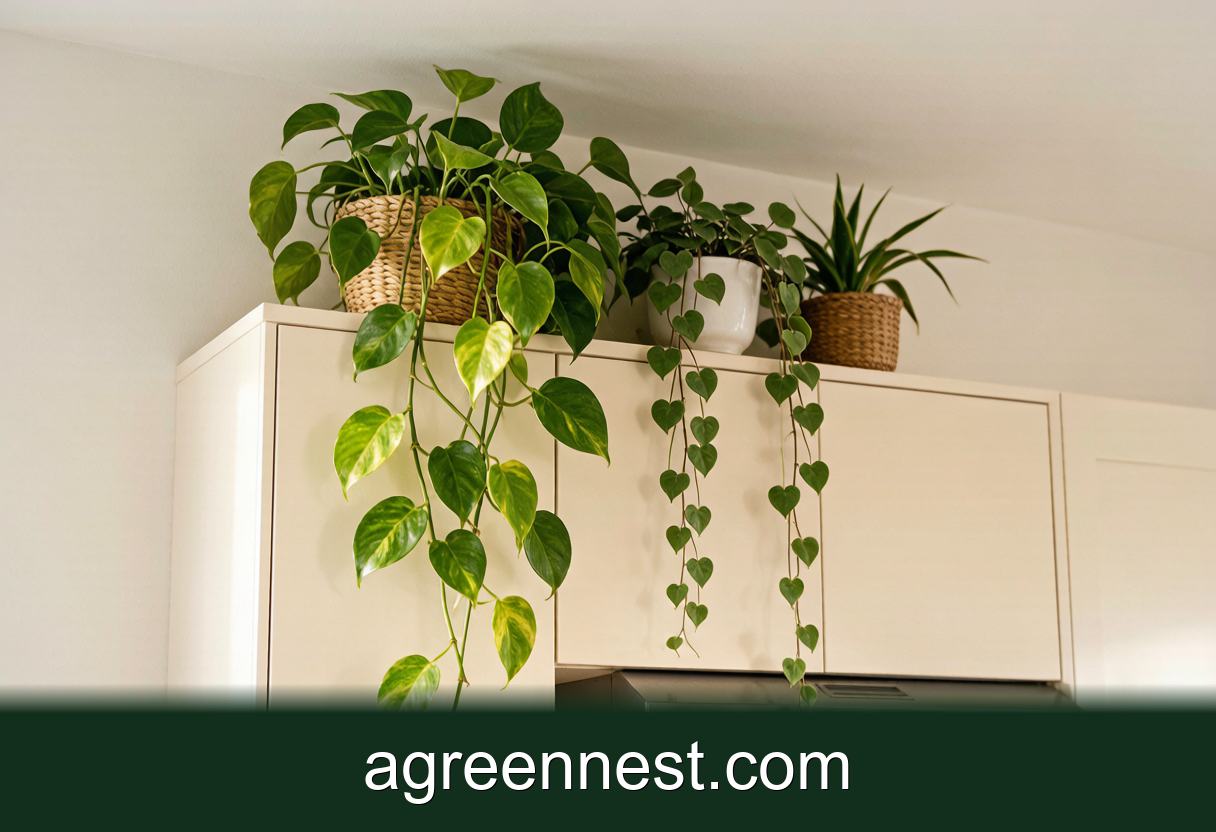 Plant Styling & Display — Above-Cabinet Plant Styling That Actually Works