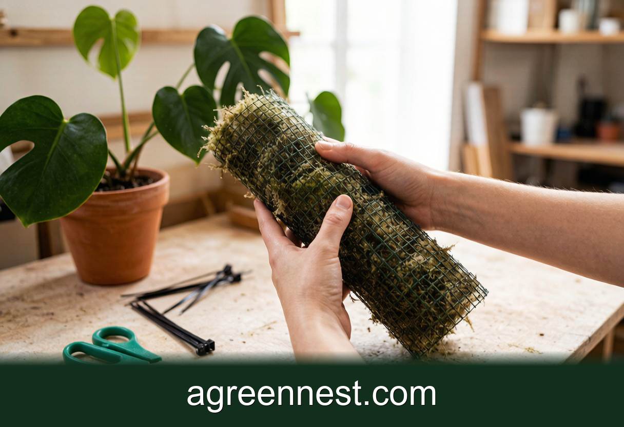 DIY Plant Projects — Build a DIY Moss Pole for Under $10 (Exact Specs)