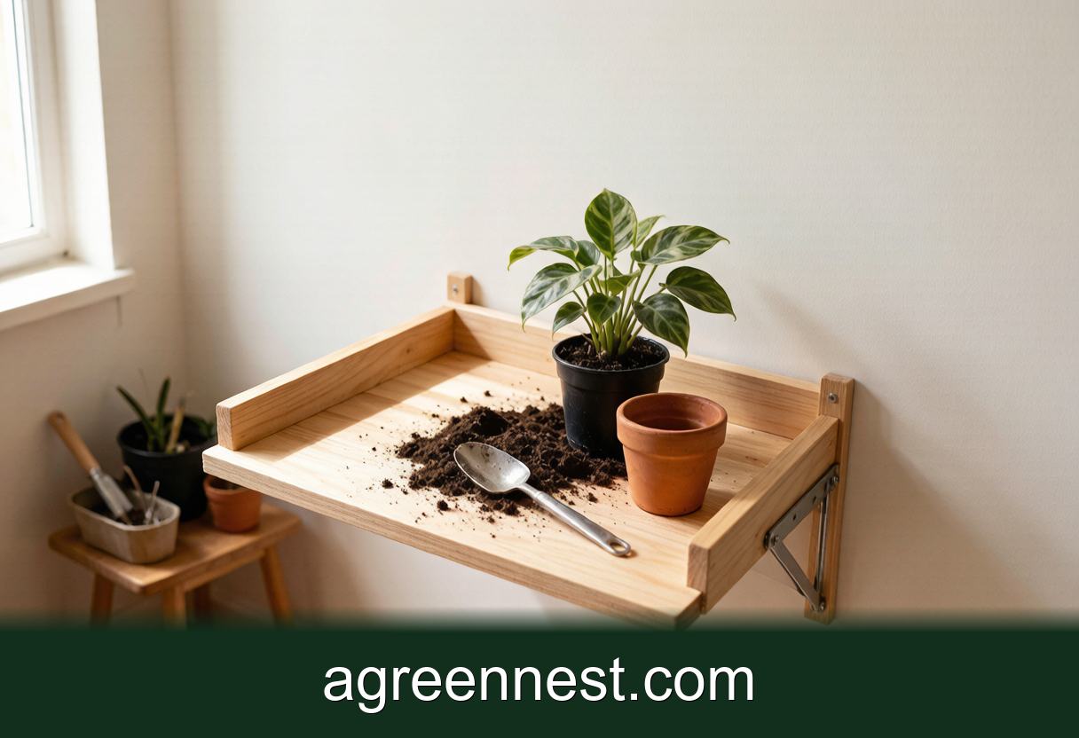 DIY Plant Projects — Build a Fold-Away Potting Tray for Small Spaces