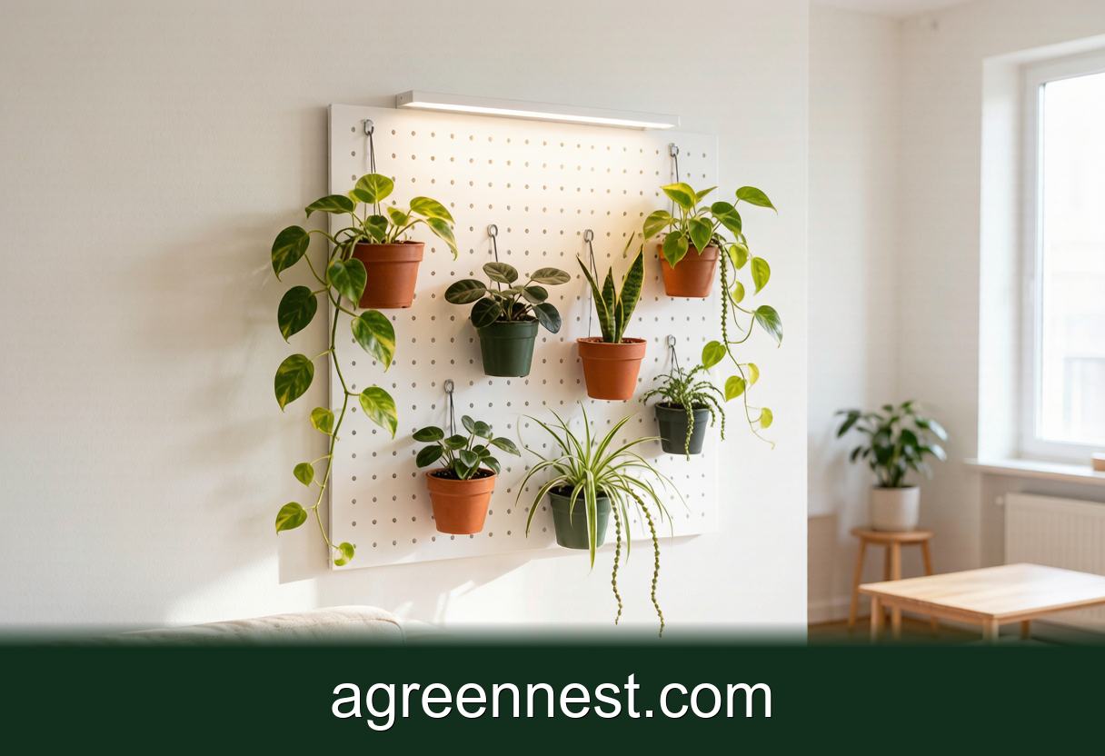 DIY Plant Projects — Build a Pegboard Plant Wall That Holds 15 kg