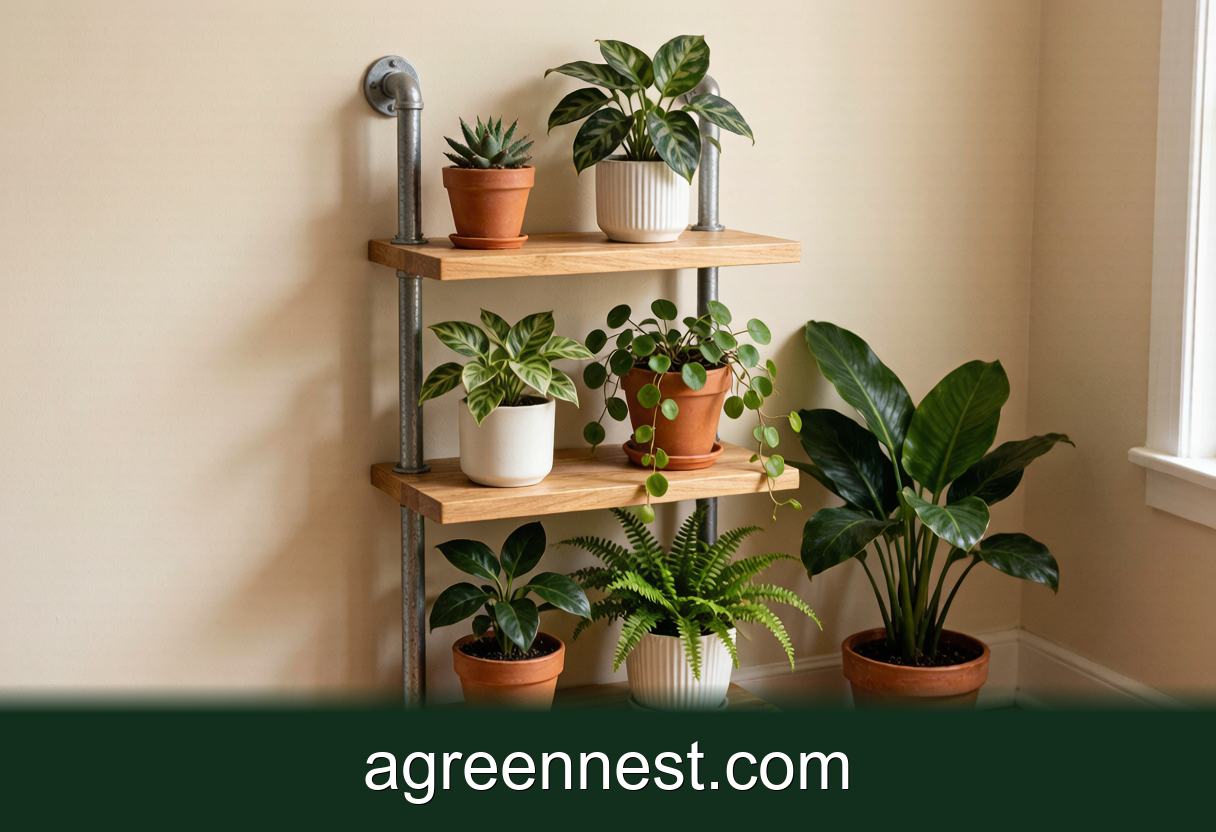 Build a Wall Mounted Plant Shelf From One Board