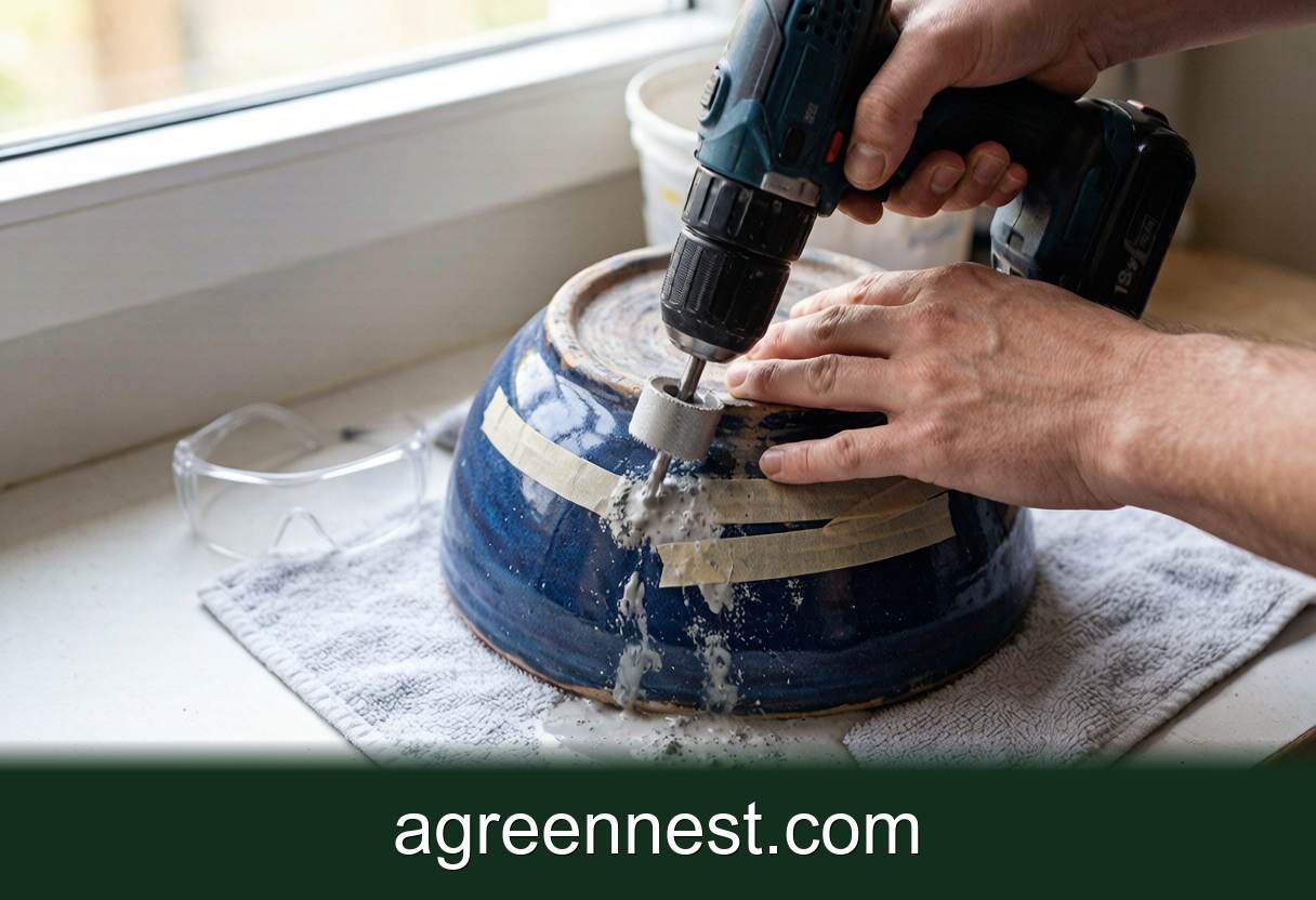 DIY Plant Projects — Drill Drainage Holes in Ceramic Pots Safely