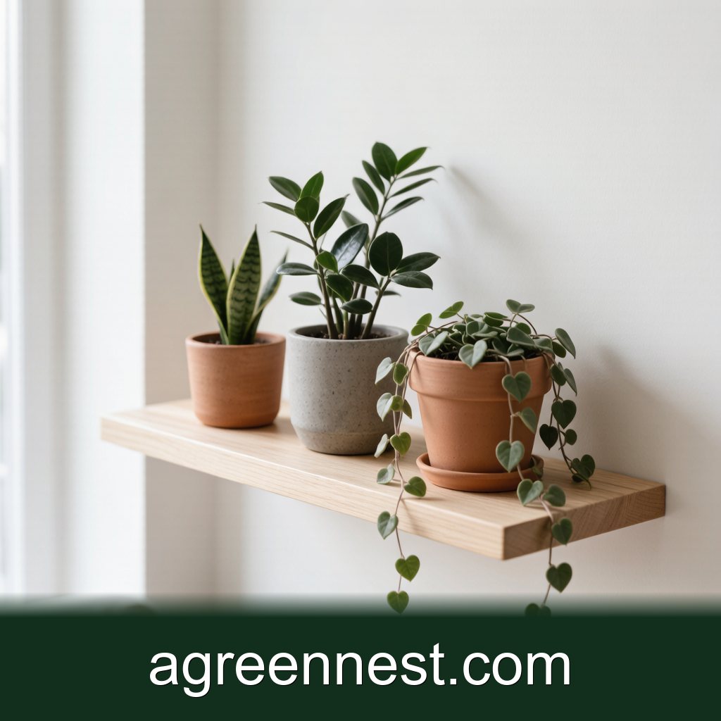 Styling a Floating Shelf with Plants
