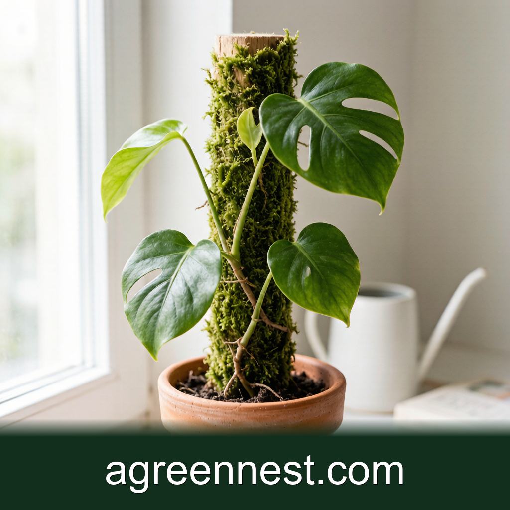 Make a Moss Pole for Climbing Plants
