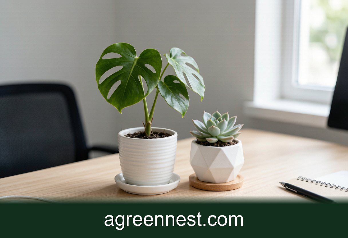 Style Your Desk With Calm Office Plants