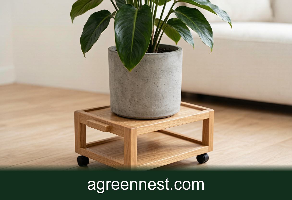 Choose a Plant Caddy With Casters That Roll