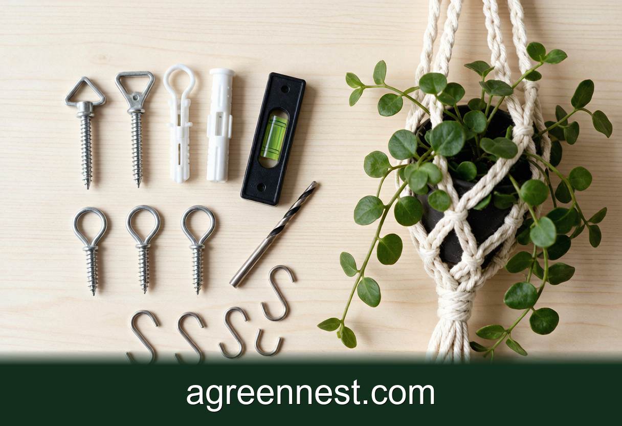 Plant Care Accessories — How to Hang a Plant Safely: Hooks and Anchors