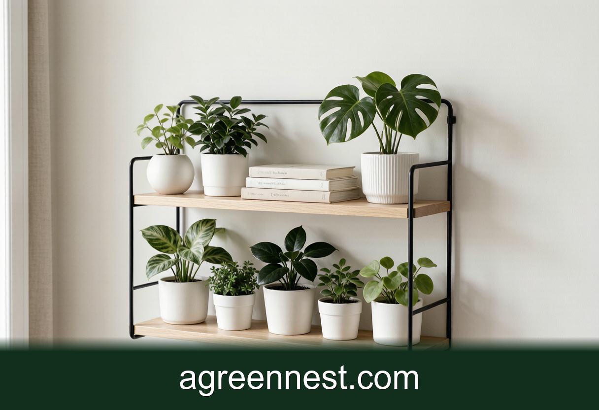 Style Plant Shelves in a Small Apartment