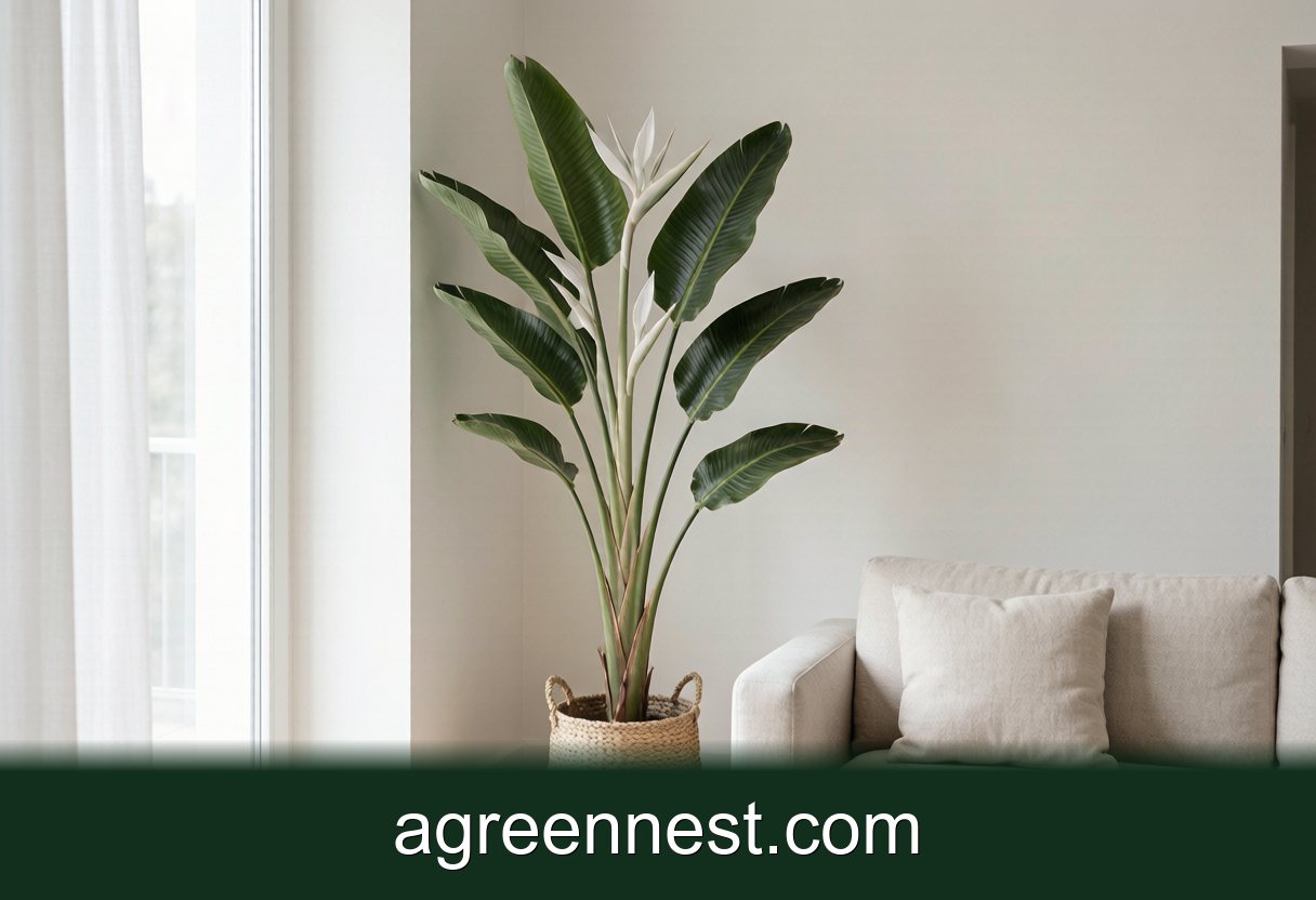 Plant Styling & Display — Statement Floor Plants: Style One Big Plant Right