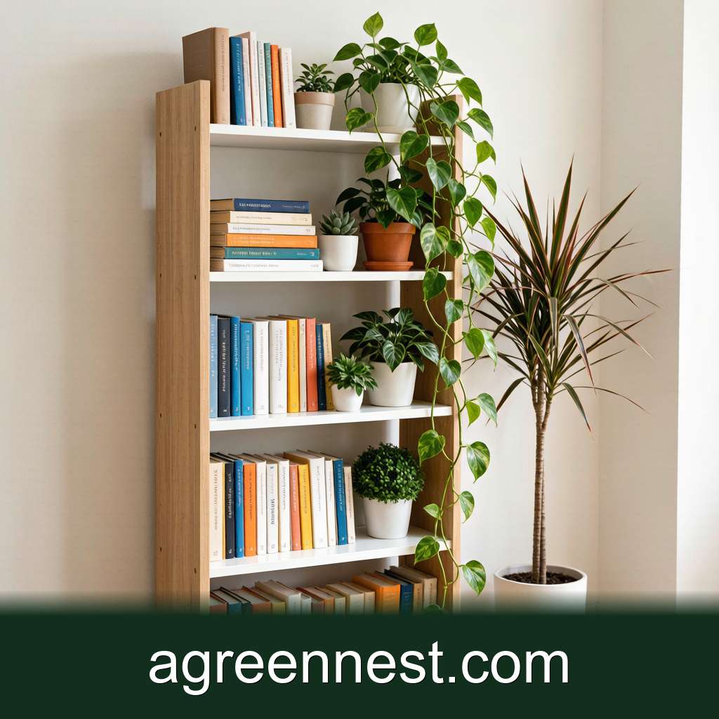 Style a Bookshelf with Plants