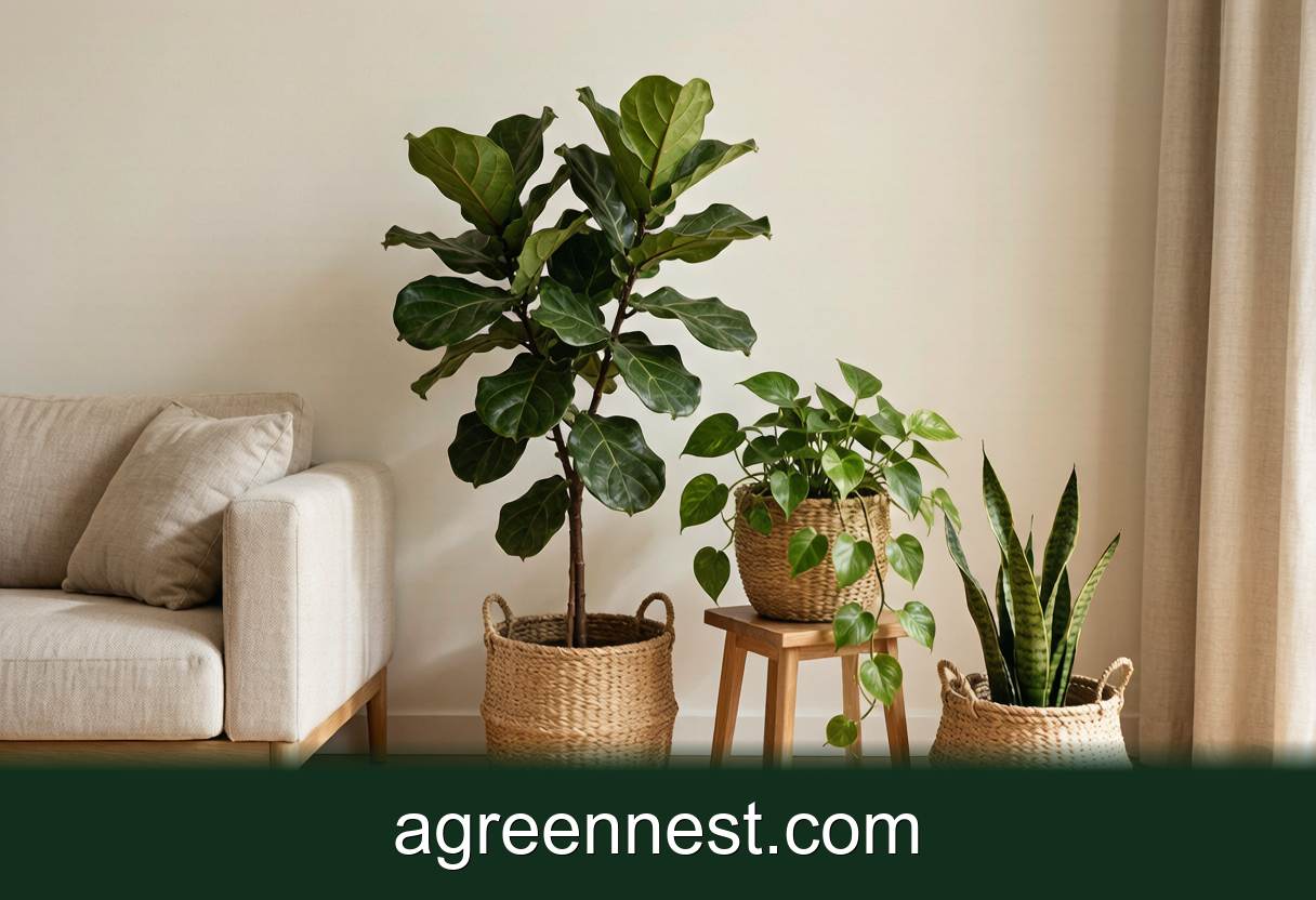 Plant Styling & Display — Styling Plants in Baskets Without Ruining Floors