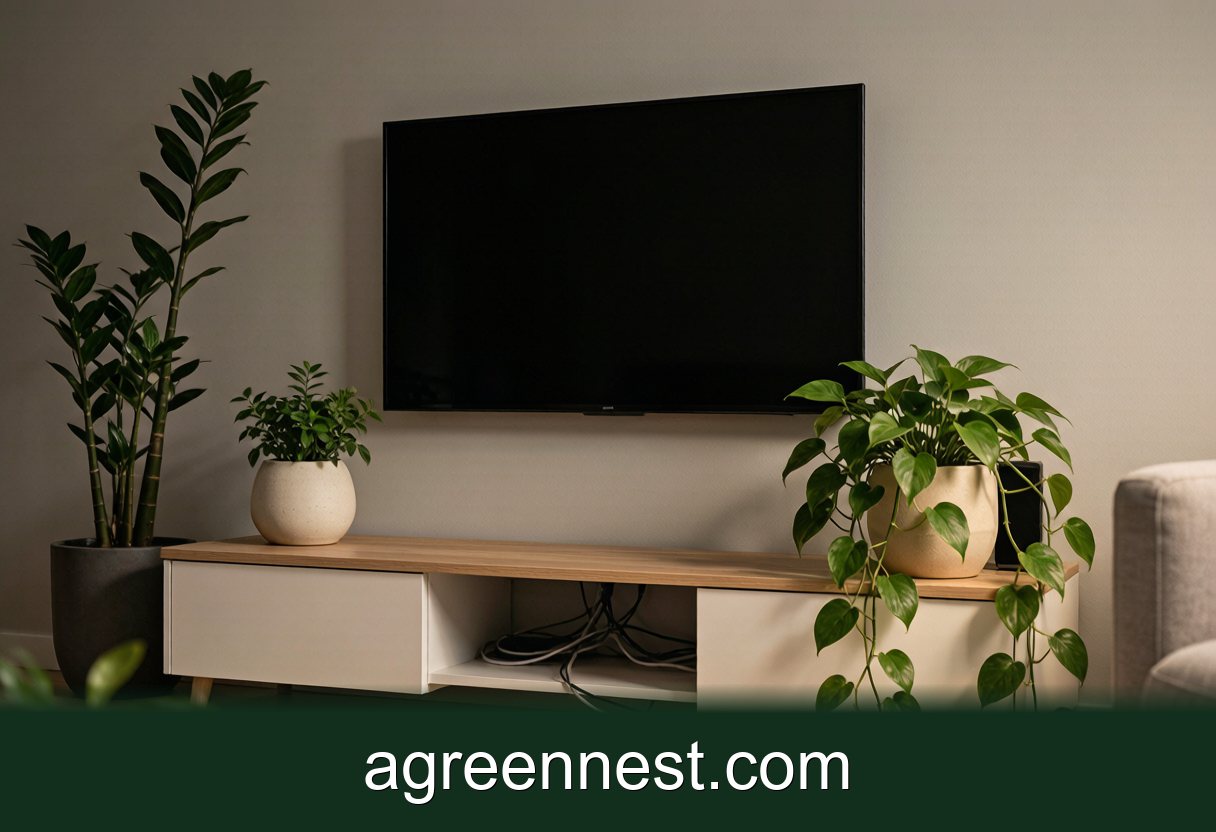 Plant Styling & Display — TV Console Plant Styling That Works