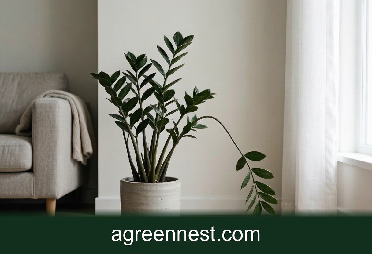 Low-Light Indoor Plants — Why Are My ZZ Plant Stalks Drooping or Leaning?
